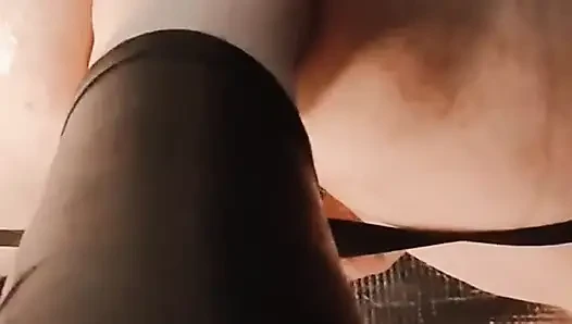 Foot fisting slave ass