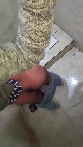 Key moment from "Pakistani boy public bathroom"