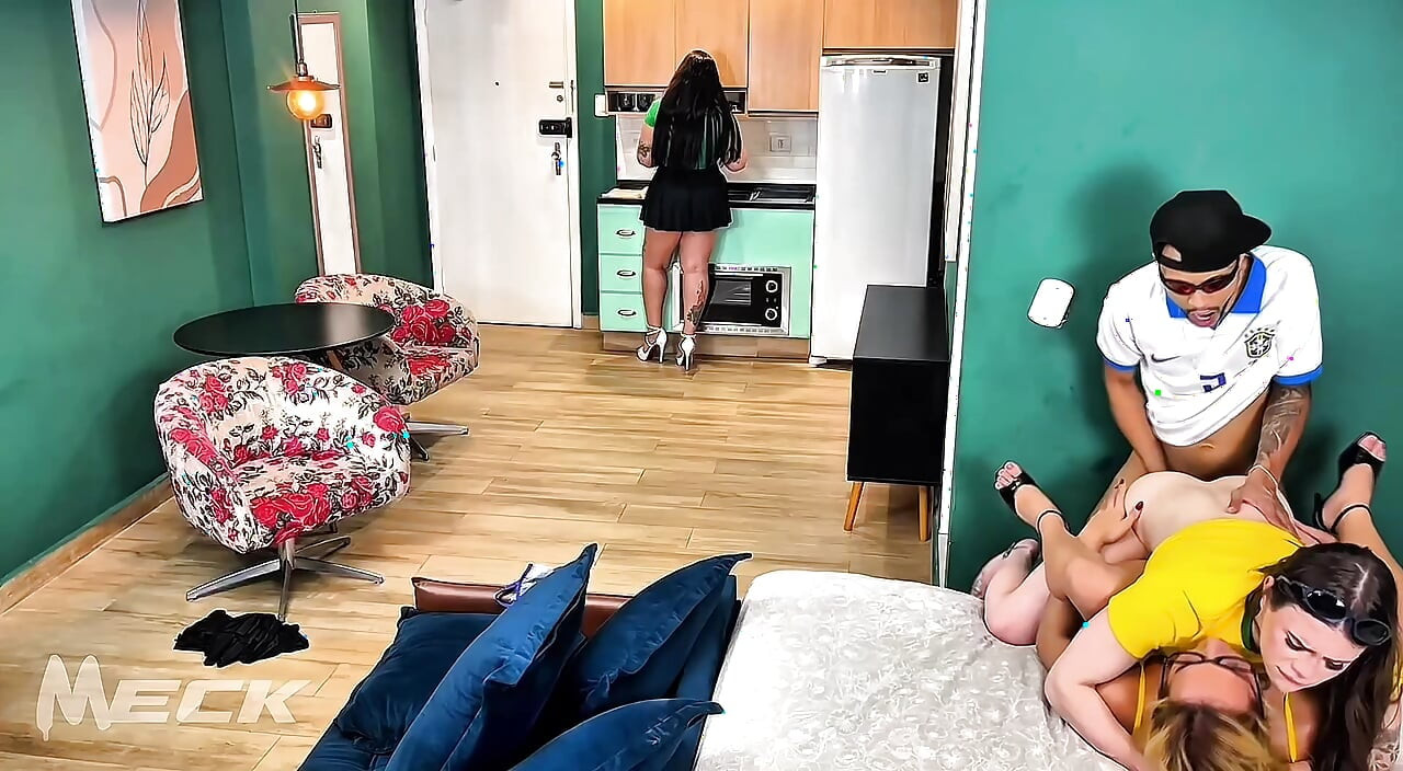 EN.4 Two hot girls who like danger and take turns with without my wife seeing anything..