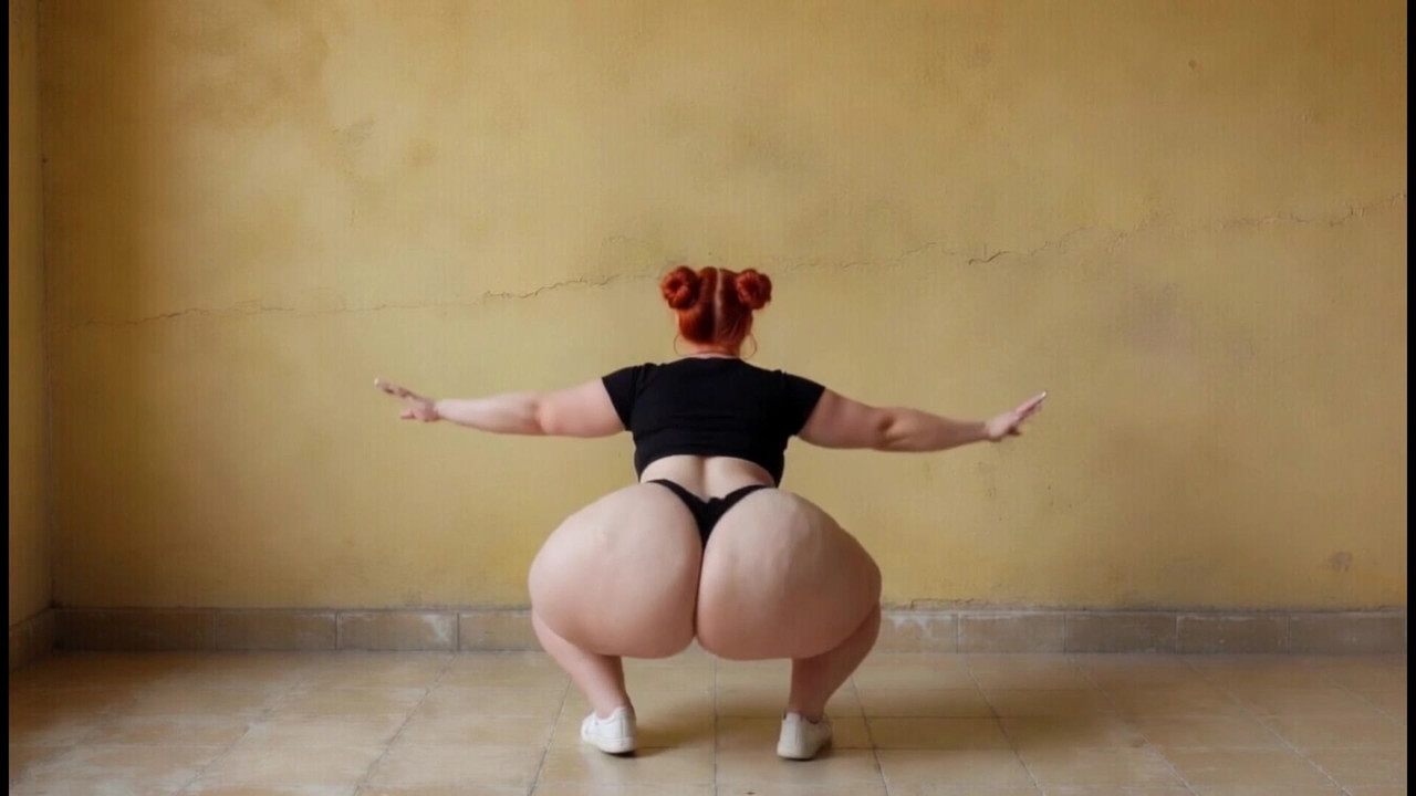 Big ass femboy, big ass boy moves his ass