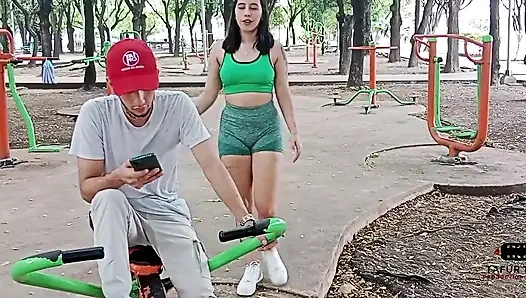 I Seduce My Neighbor in the Park, and I Give Him Money to Fuck My Pussy Very Well Creampie in Mouth Full Story