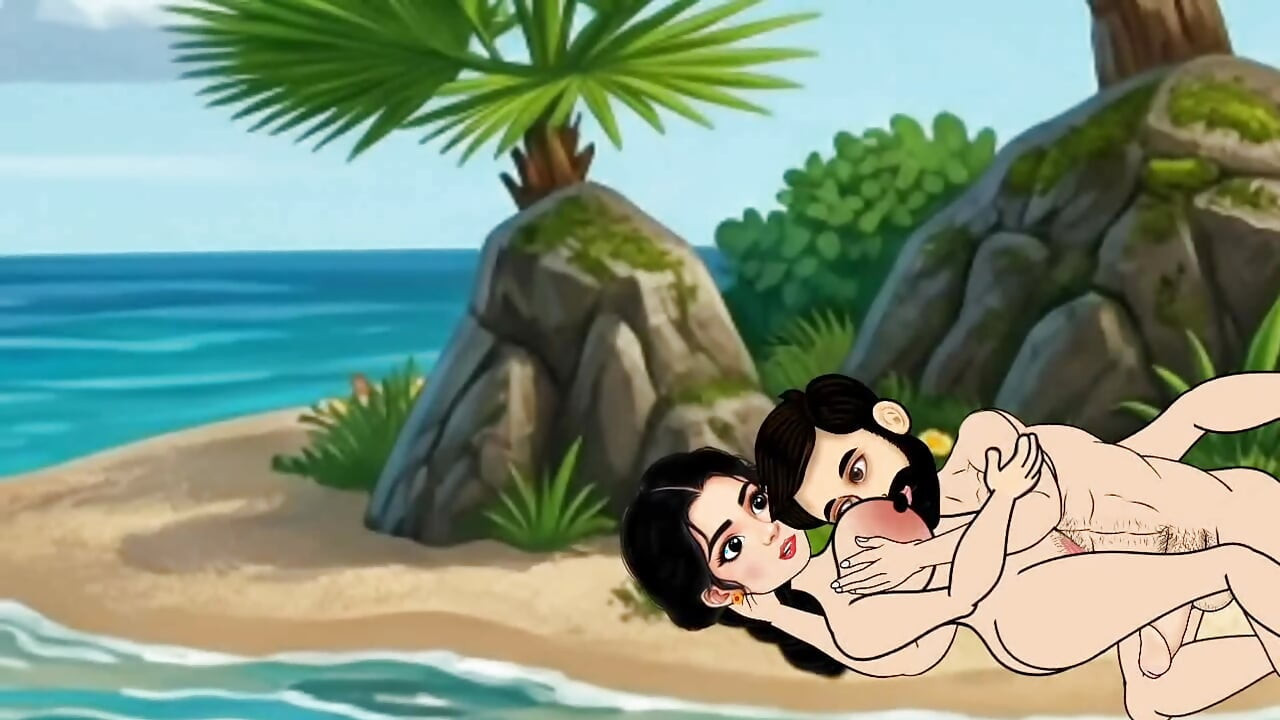 The husband and wife sat in the boat and went to the sea and there the husband fucked his wife with a big penis, a beautiful wife with big boobs.