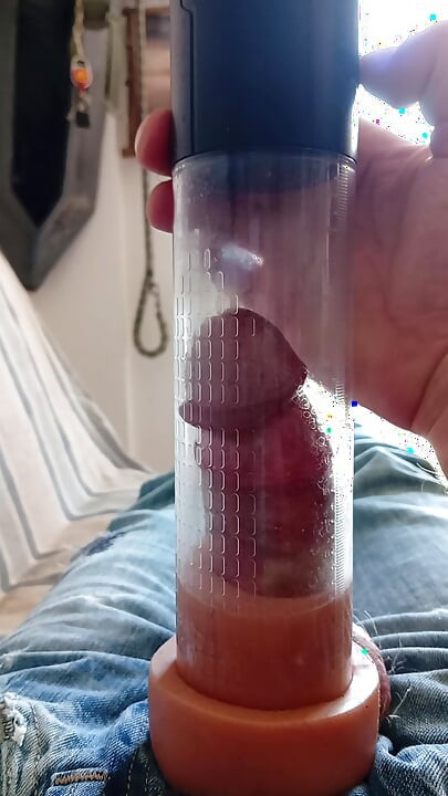 Pumping my cock