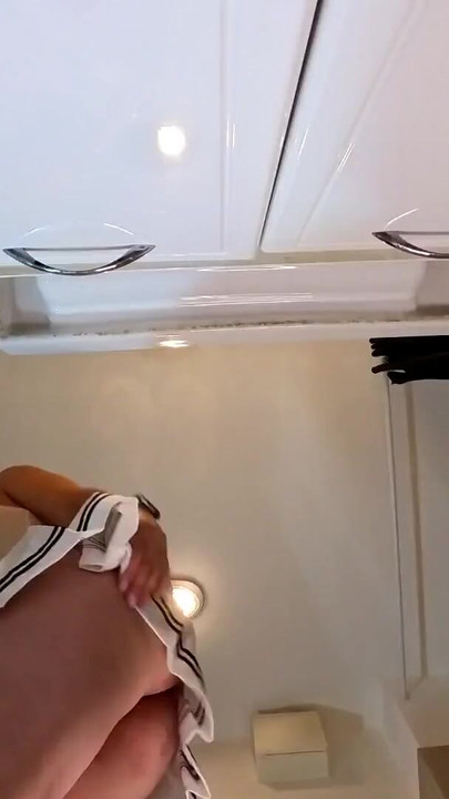 Iconic moment from "Super hot petite blonde cheerleader  a short miniskirt and a see through top to show her tits flash"