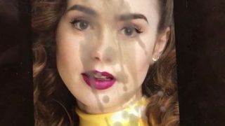 Lily Collins schmückt Gesichtsbemalung mit Tribut 1