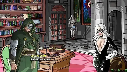 Doom slaps his big cock in-between girls perfect ass cheeks - doomination gameplay