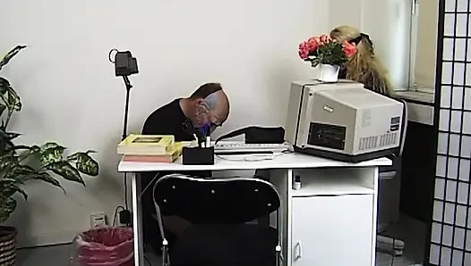 Blindfolded Blonde Slut Fucked by Creepy Masked Stud