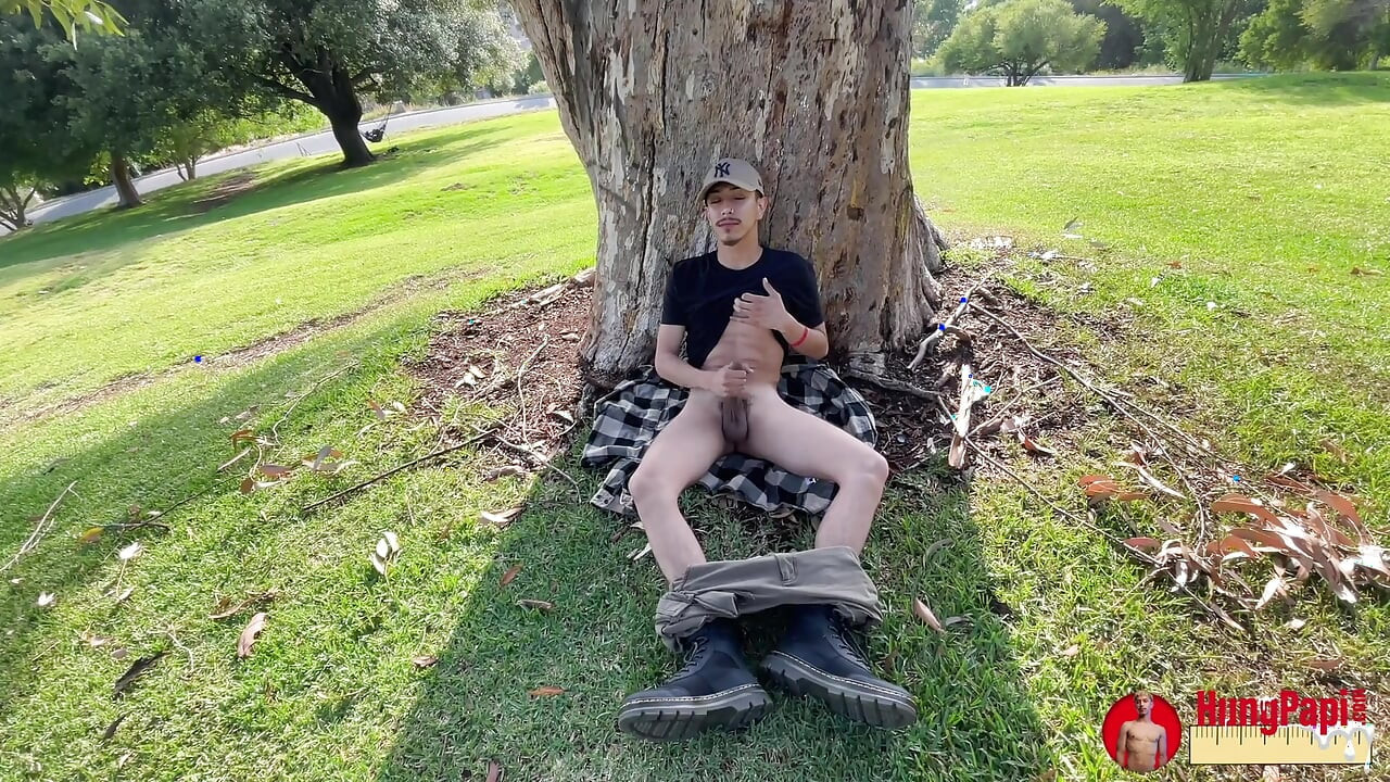Skinny Big Dick Uncut Twink Public Sex Caught Big Load!