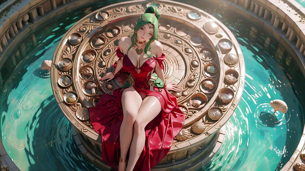 Nữ thần xanh trên bãi biển Soliloquy! Bộ bikini nào giấu dưới bộ giáp vàng đỏ đó?