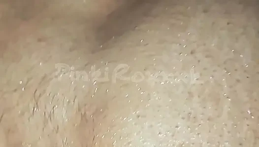 Bakış açısı yakın çekim domaltmalı yağ masajı