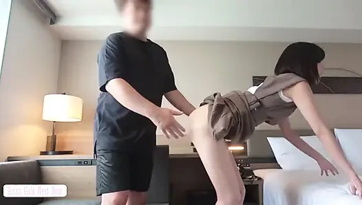 Former Slim Flat-chested Married Lover, 29. Reunion After Few Years Leads to Explosive Creampie