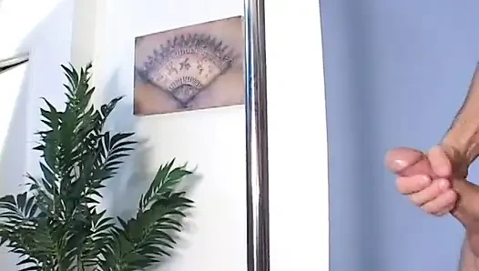 Curvy babe gives dude a pole dance show before he fucks her