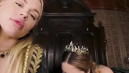 VRCosplayX  Threeway Dance Of The Dragons With Vanessa Vega And Anna Claire Clouds Part 1