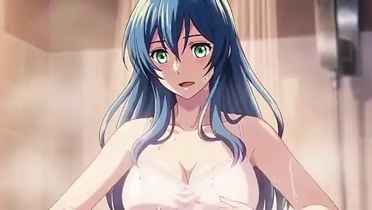 Сводный брат наблюдает за сводной сестрой, пока она принимает душ, 3D аниме