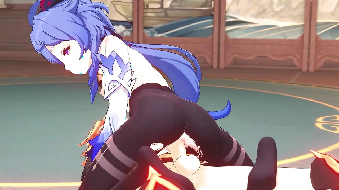 Genshin Impact - Ganyu og Aether lidenskapelig sexscene - 3D Hentai-animasjon
