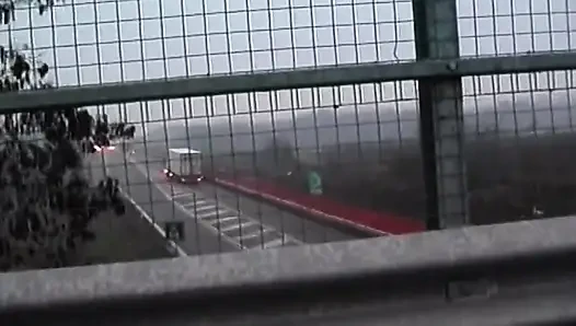 Horny MILF Stuffing Huge Dildo in Highway Adventure