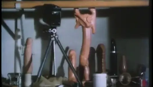 Guy sticks a candle stick in hot blondes pussy