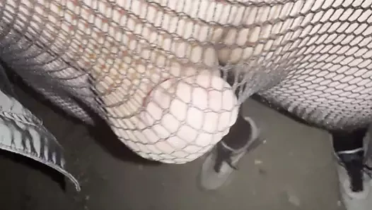 Sleeve porn video – Night walking in pantyhose close road teen boy flash no pants