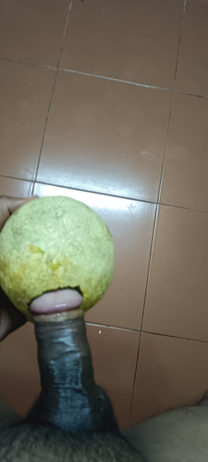 Similar to placing chalk in the hollow of a banana