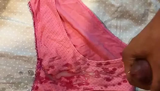 Cum içinde eş pembe basic külot