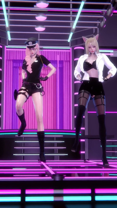 MMD Fifth Harmony - Worth It Ahri Seraphine Sexy Hot Dance 4K | Clip 1