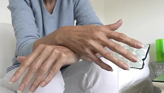 Elegant Summer Hands and Long Fingernails, Presented by Lady Victoria Valente