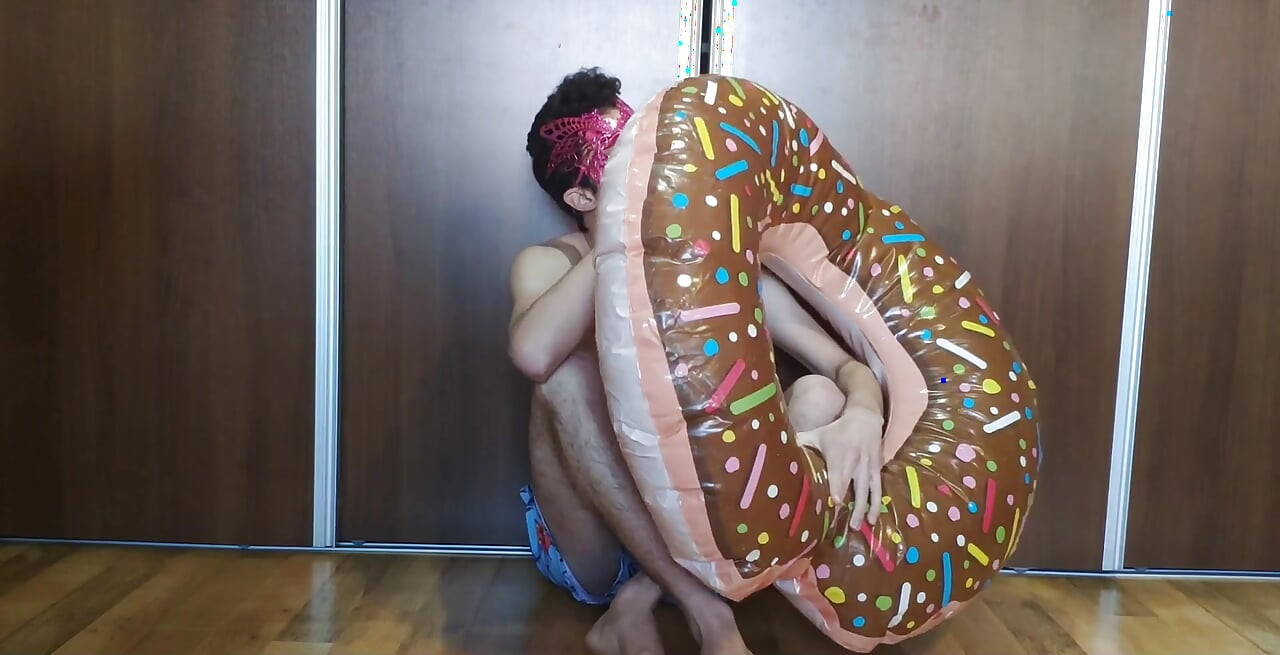 Blowing up My Inflatable Donut Fast!