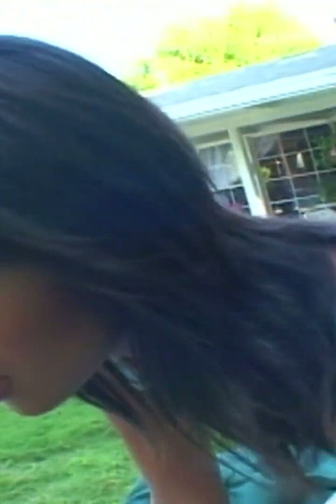 Asian whore with an amazing ass gets drilled and jizzed outdoors