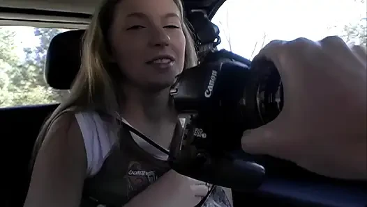 Retro, Sperma-walk, Van-sex-pickup! Christie Lee