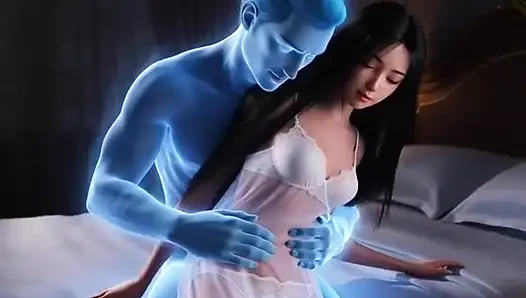 A lonely young beauty is haunted by a handsome ghost at night