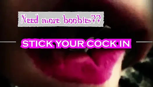 The jerk off to my neck armpits and boobies game jerk it