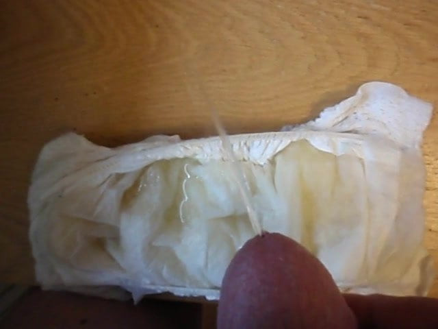 Me pissing in a small diaper