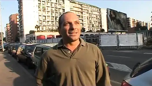 Italia slut banged by two man with hard cock who want to cum on her mouth - DVD