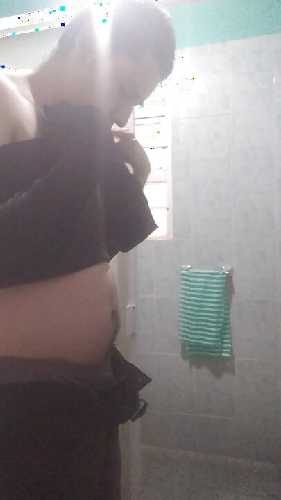샤워하기 전에 놀기