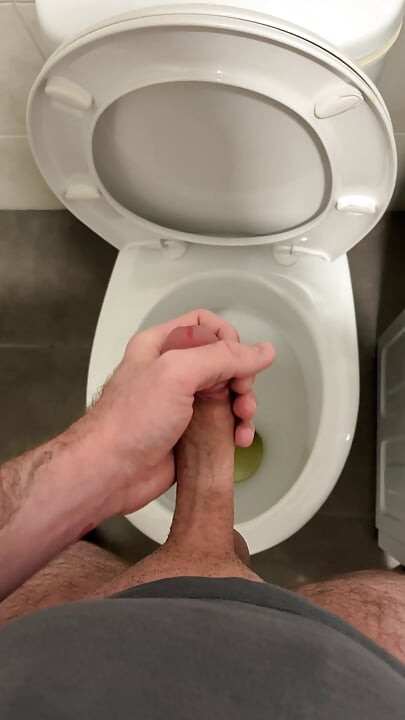 Piss masturbation and cumshot