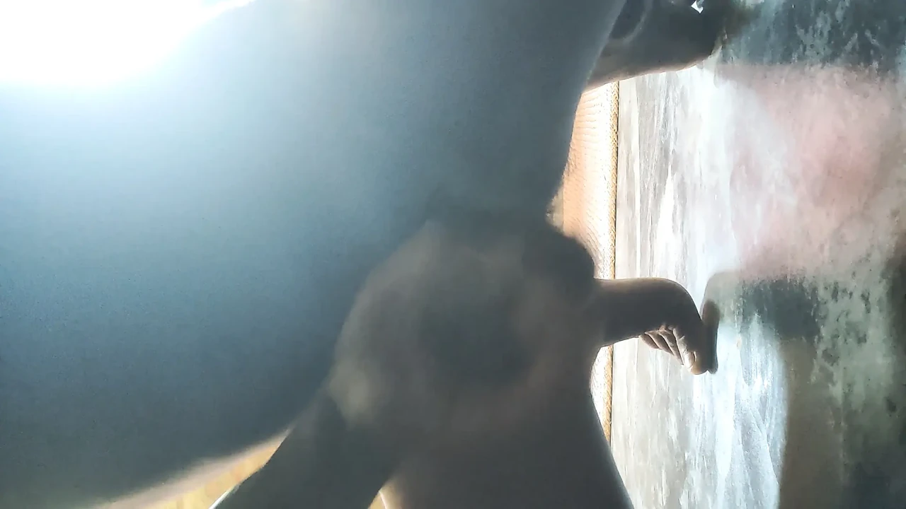 Indian homemade gay boy solo performance masturbation with big black monster cock