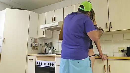 Секс стоя с моей бывшей на кухне