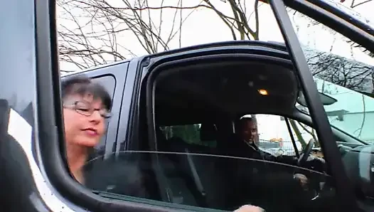Milf fucking milf fingering in the car
