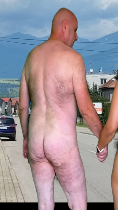 COMPLETE 4K MOVIE WALKING NAKED IN THE CITY WITH ADAMANDEVE AND LUPO | Clip 2