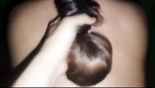 Stepsister Nadiya is surprised by her stepbrother's big cock and he fucks her big pussy while they are home alone