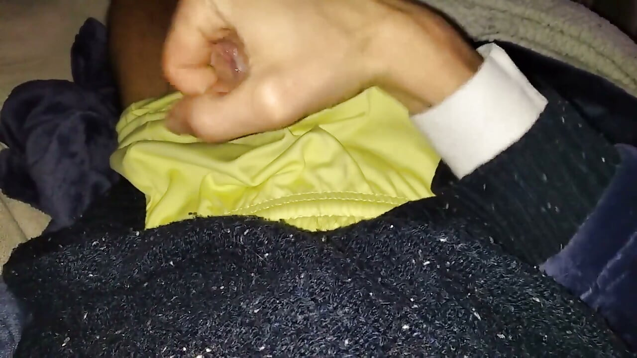 Stepdaddy Masturbates His Big Cock in the Living Room While His Clan Is Out Shopping