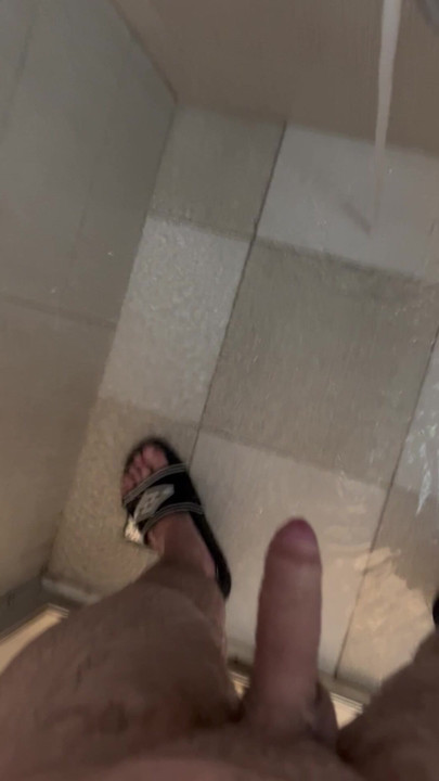 German cock taking a shower
