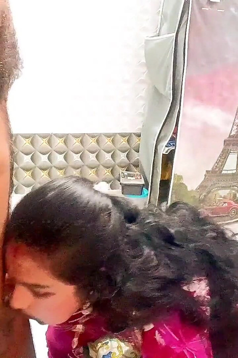 Hot Indian Girl in Traditional Dress Sucks & Gets Fucked From Behind