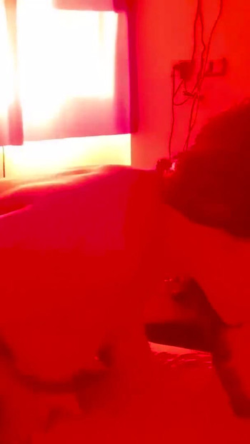 Thrilling moment from "Hot Cowgirl and Doggystyle action in the red room!"