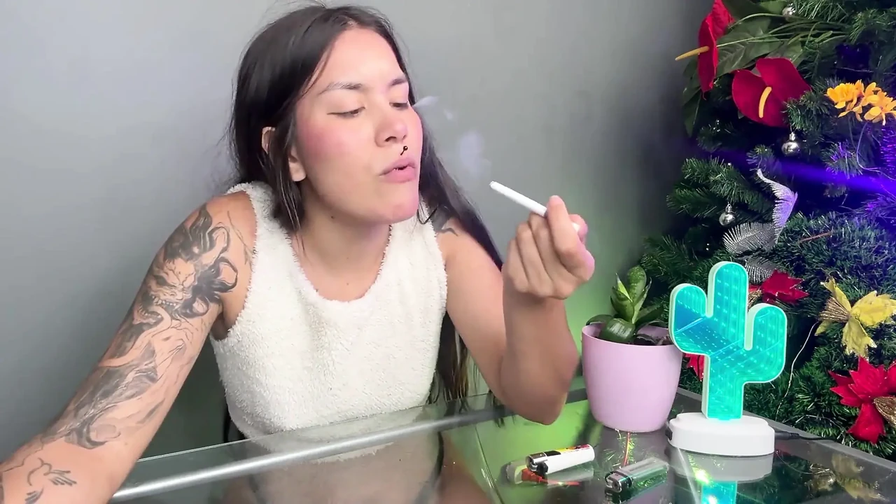 Rebel Girl Offers Yo Her Cigarrette