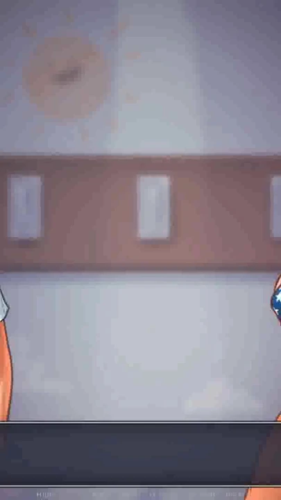 Emotional moment from "Summertime Saga: College Boobs Competition At The Beach-Ep204"