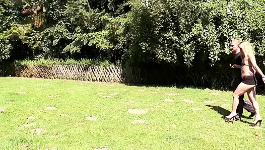 Deutsche Sex Stars DP Blonde Tits Cock Tease