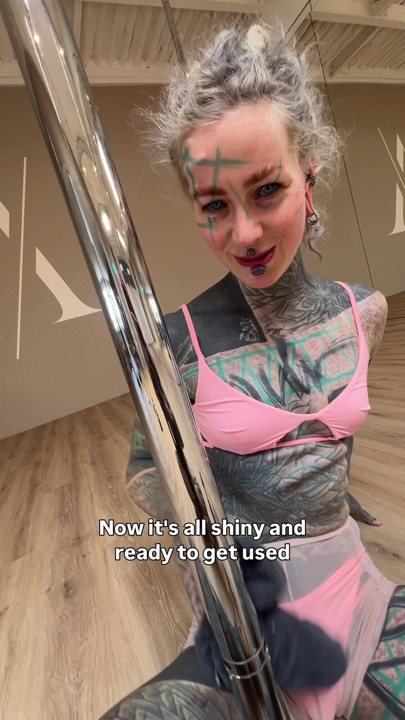 Do you like how I clean the pole? Let me show you what else I like to clean and follow me now.