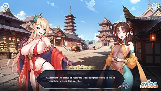 Harem Fantasy - Kinky Ninja Scroll Gameplay Part 1 - Entering the Village of Kagura