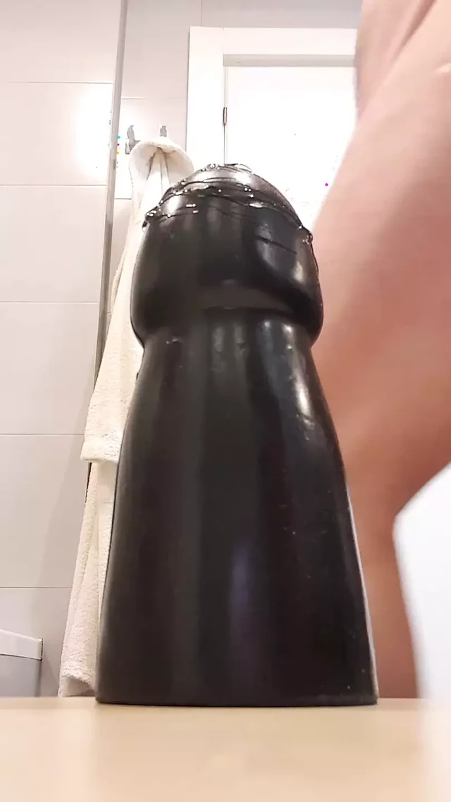 103-12 Huge ANAL insertion of the 90mm headed plug and big body too.  session 103.  20231111